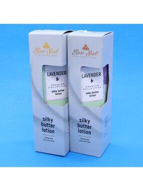 Lot of 2 Bare Soak Lavender Premium Collection Silky Butter Lotion NIB 3.4 oz